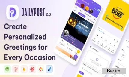 DailyPost v2.0 - Poster Maker, Festival & Business, Crafto App Clon