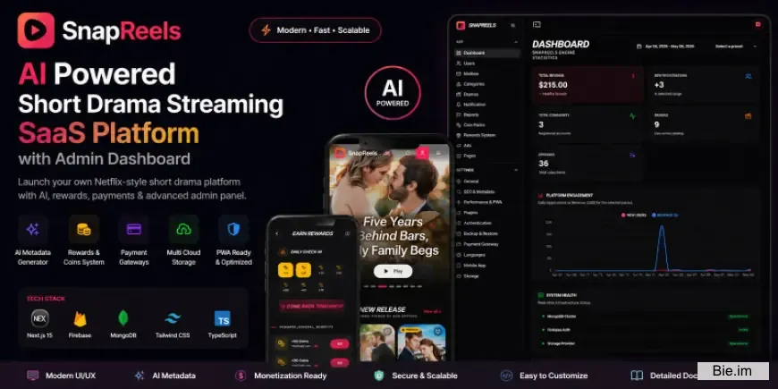 SnapReels - Short Drama Streaming SaaS Platform 1.0.2