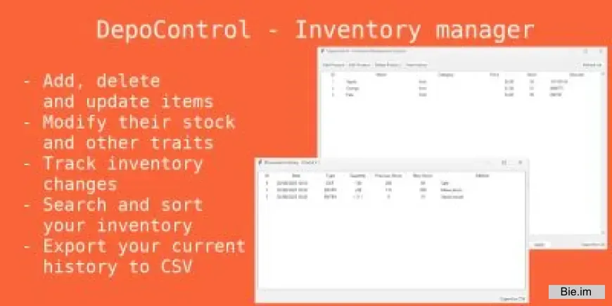 DepoControl v1.0 - Inventory Management System