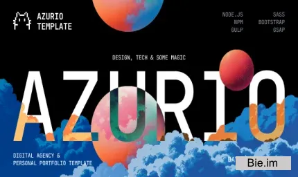 Azurio - Digital Agency & Personal Portfolio HTML Template