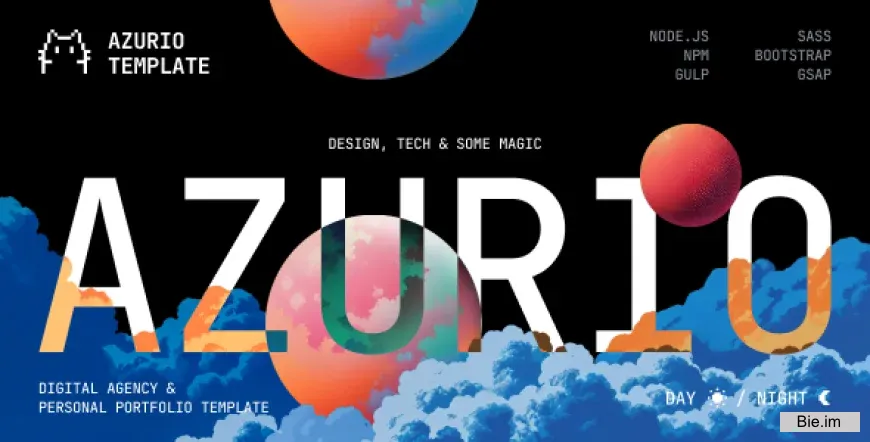 Azurio - Digital Agency & Personal Portfolio HTML Template