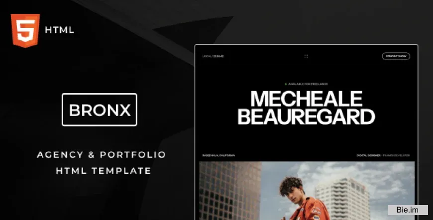 Bronx - Personal Portfolio HTML Template
