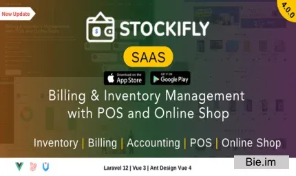 Stockifly SAAS v4.1.0 - Billing & Inventory Management with POS and Online Shop