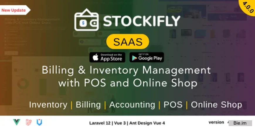 Stockifly SAAS v4.1.0 - Billing & Inventory Management with POS and Online Shop