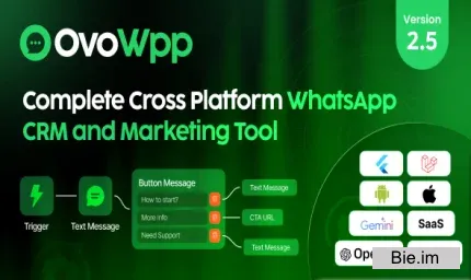 OvoWpp v2.5 - Complete Cross Platform WhatsApp CRM and Marketing Tool